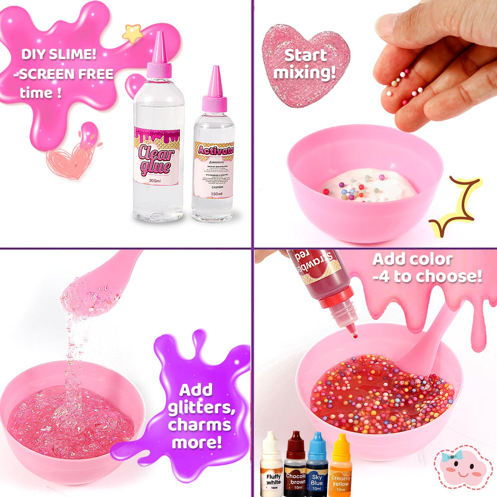 Fnylague sparkle slime showcases shimmering effects for imaginative slime crafts