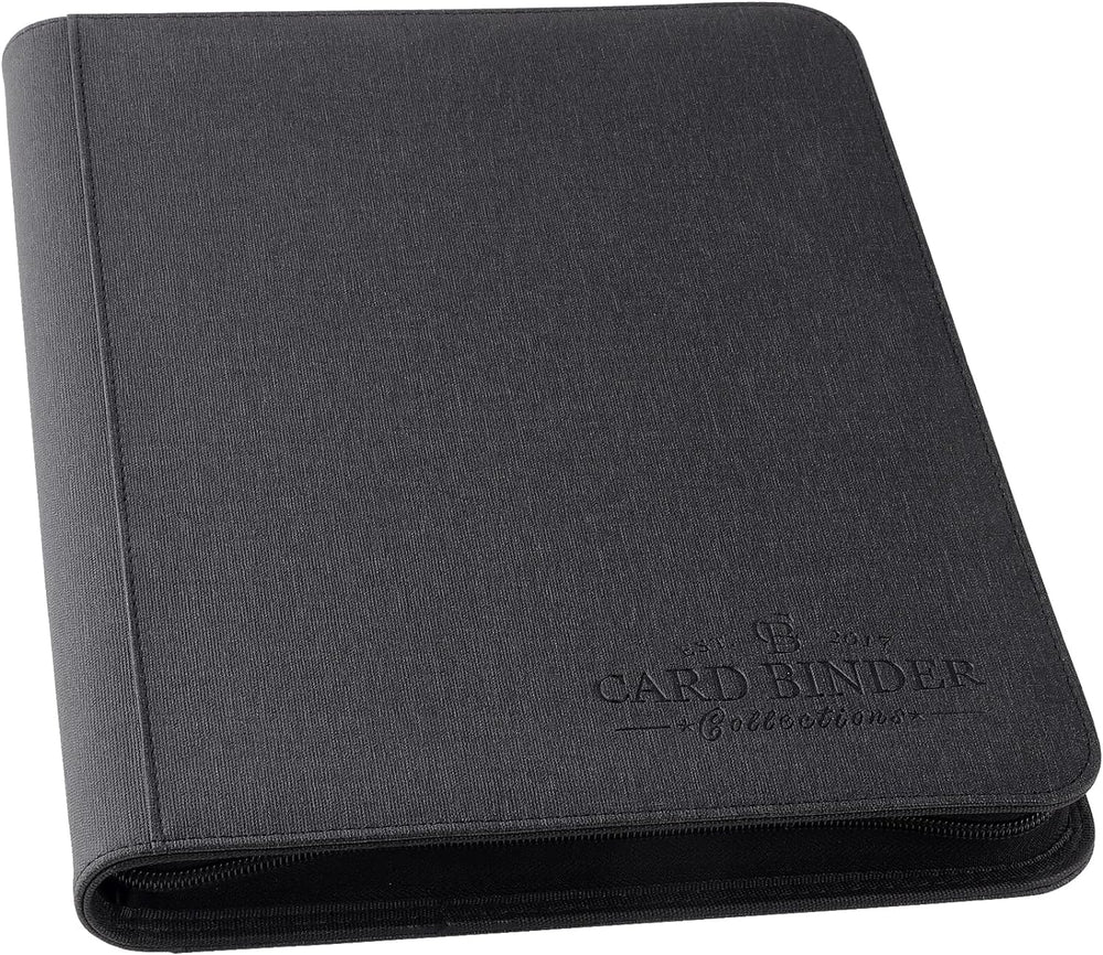 Foalgo 9-pocket binder front cover with zipper, secure storage on the go