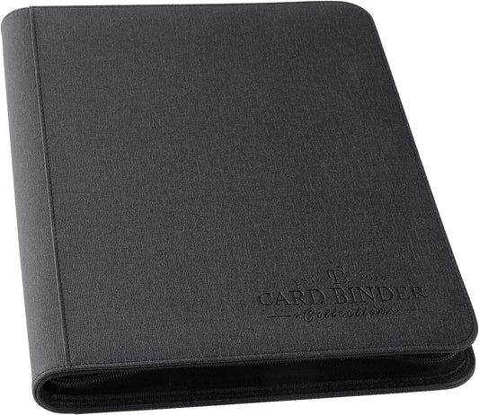 Foalgo 9-pocket binder front cover with zipper, secure storage on the go