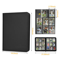 Zip closure on Foalgo binder keeps cards secure.