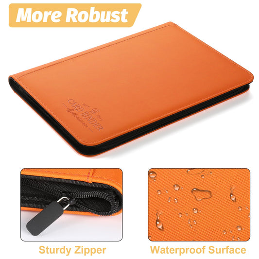 Foalgo zip-closure binder keeps cards secure during travel.