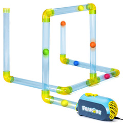 Foamore Airflow ball dance: colorful foam balls move through air, inviting curious exploration.