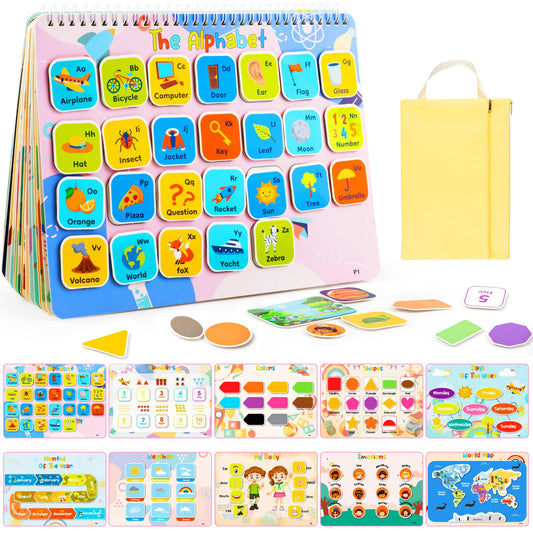 Foayex Easter activity book with pre-assembled stickers for mess-free learning.