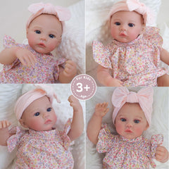 FOCKOF reborn doll 18inch accessories pack for complete gift-ready set.