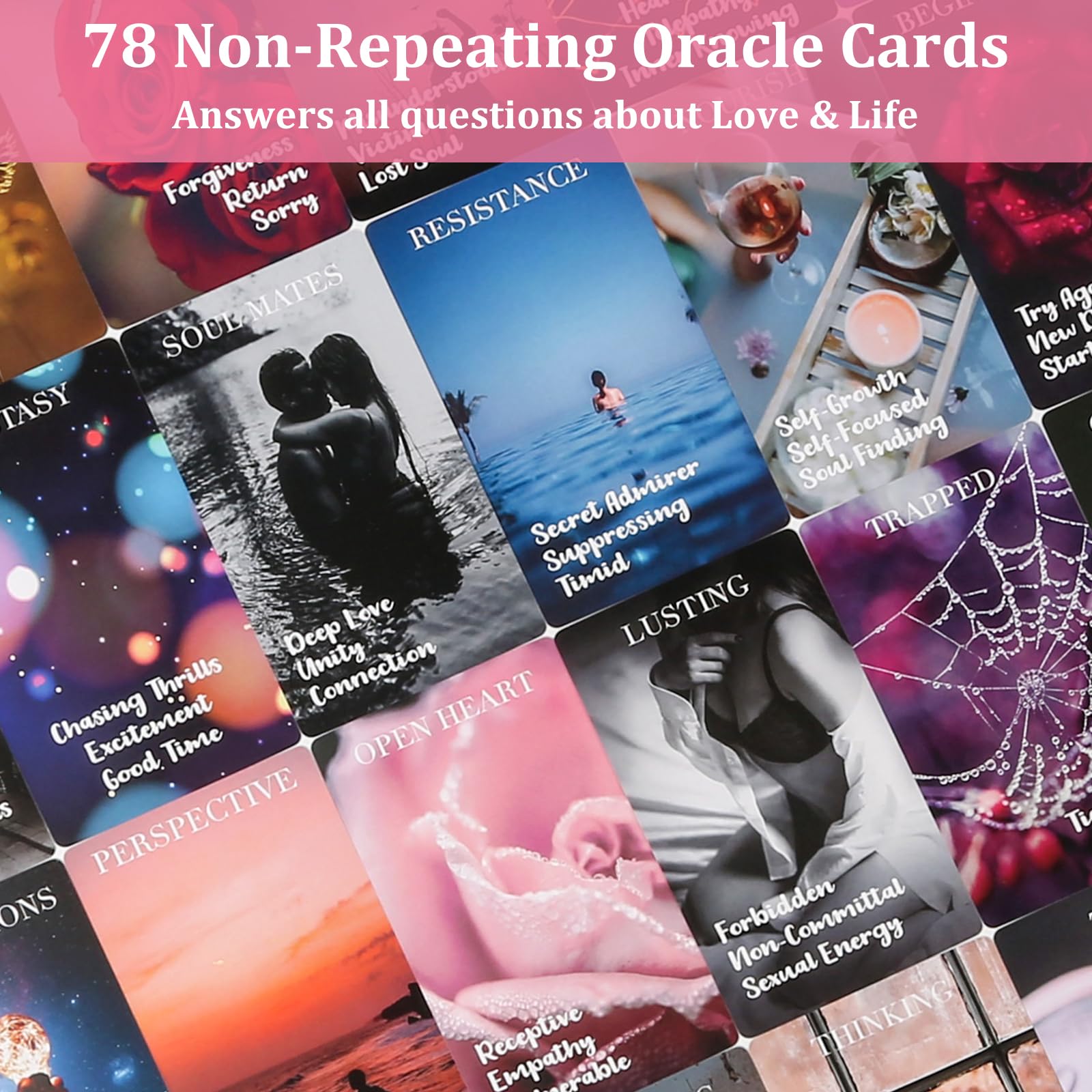 Fofeadm Oracle Cards meaning-on-them illustrates heart energy and relationship insights.
