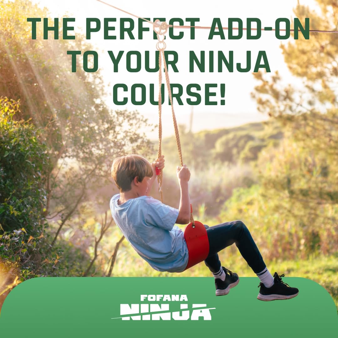 Fofana Ninja Slider Pulley enabling kids obstacle course fun