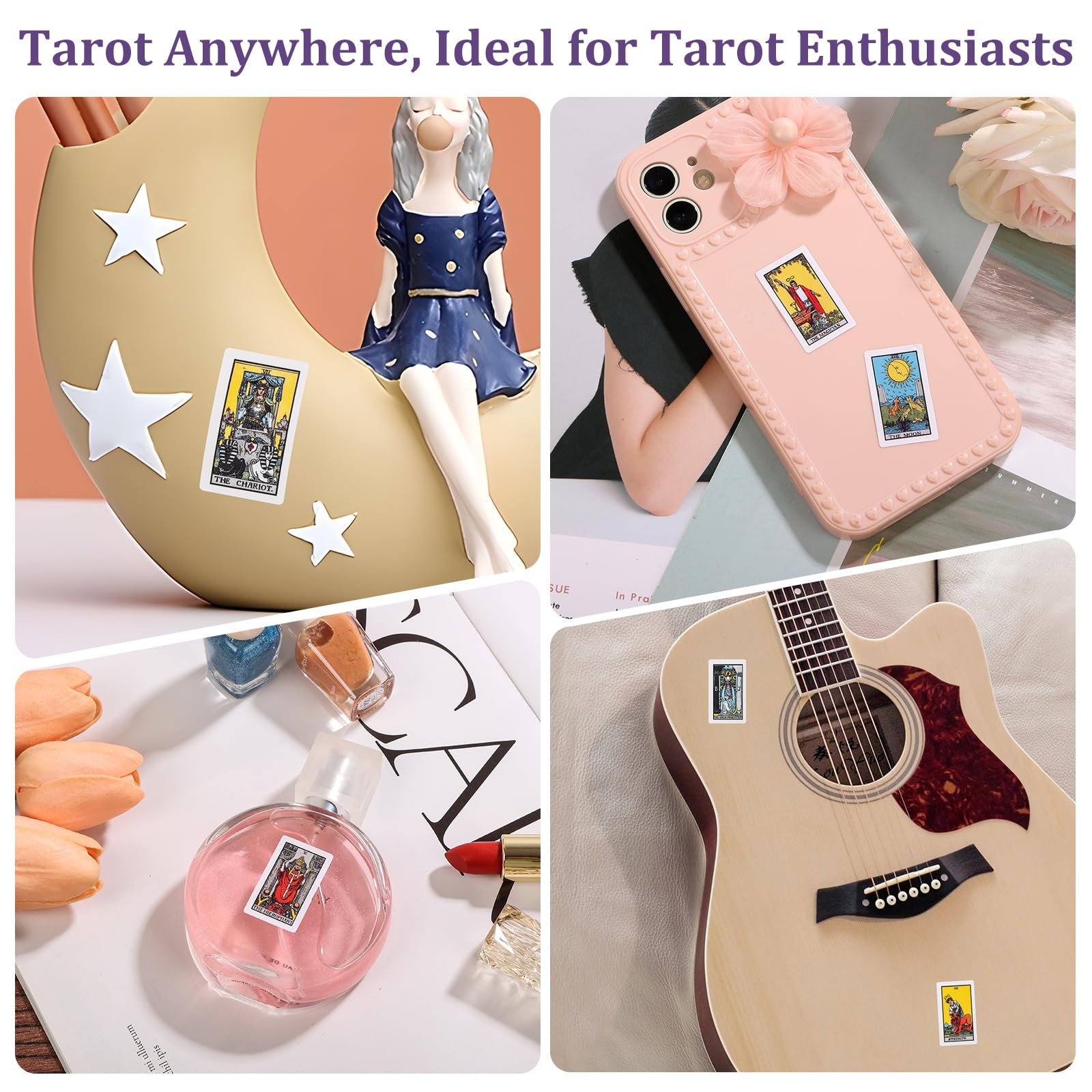 Fofeadm high-quality, detailed printing on tarot stickers