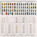 Fofeadm mini tarot stickers 1-25in on notebook for journaling