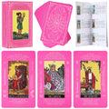 Fofeadm Pink Tarot Deck front view shows beginner-friendly design