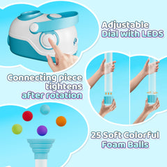 FOHEB Bluetooth-enabled play supports music while kids assemble and learn.