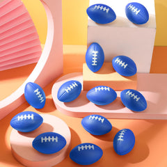 Foilswirl blue mini football stress ball pack 07 perfect birthday party favors