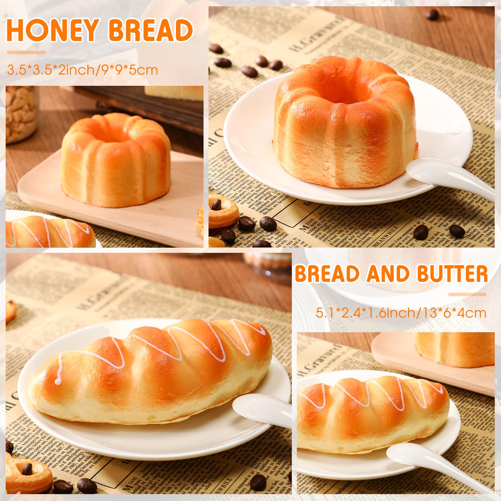 Foilswirl bread stress toy side view showing realistic design for playful pranks