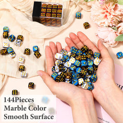 Foilswirl dice close-up showing clear pips for reliable rolling