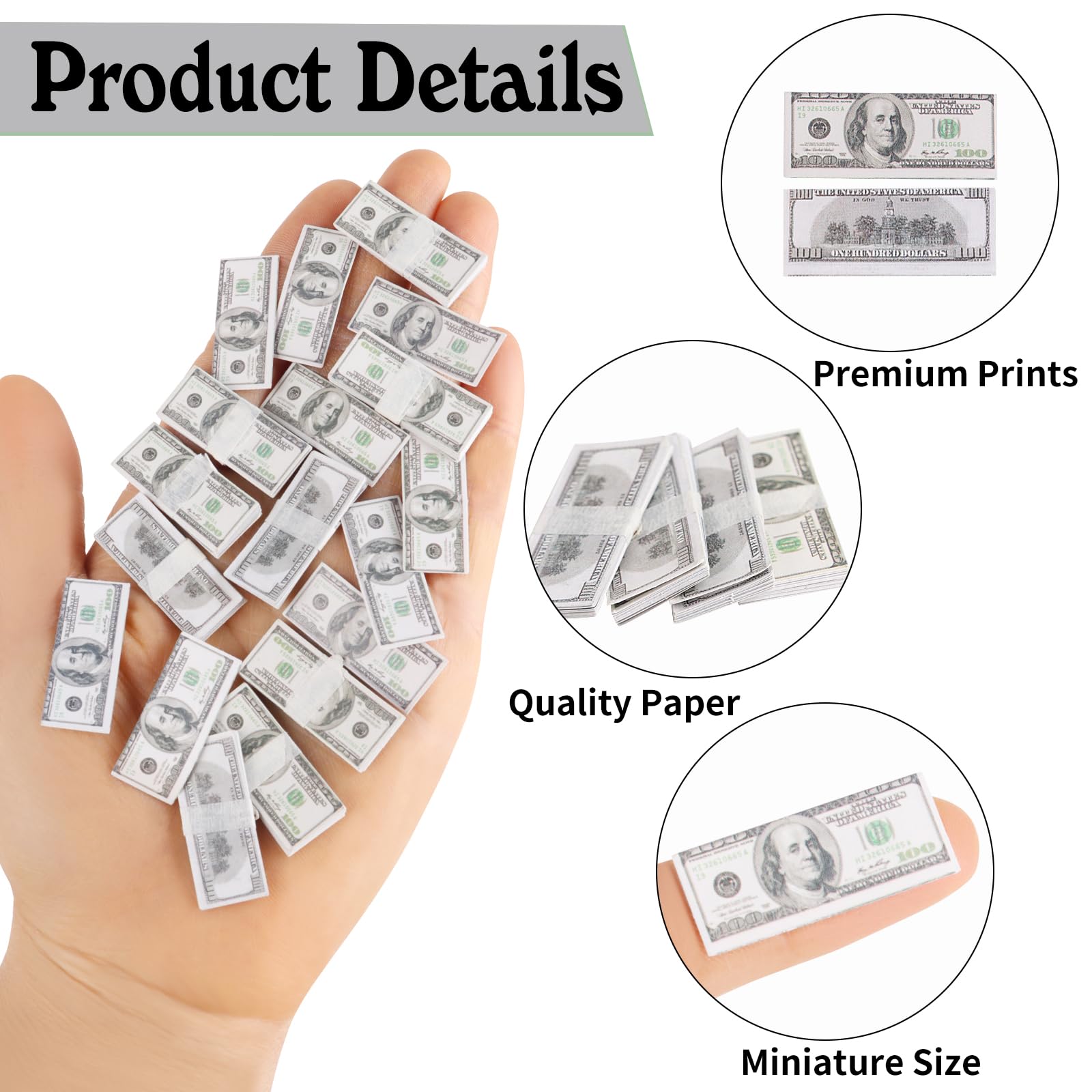 FOIMAS 1-12 scale dollars miniatures ideal for tiny world-building.