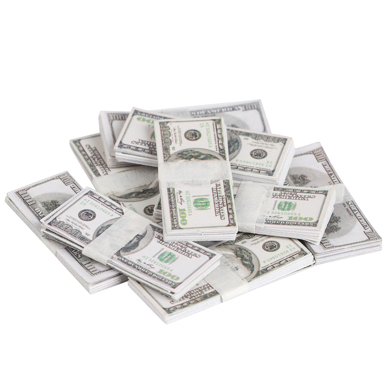 FOIMAS dollhouse dollars with double-sided prints for authentic miniatures.