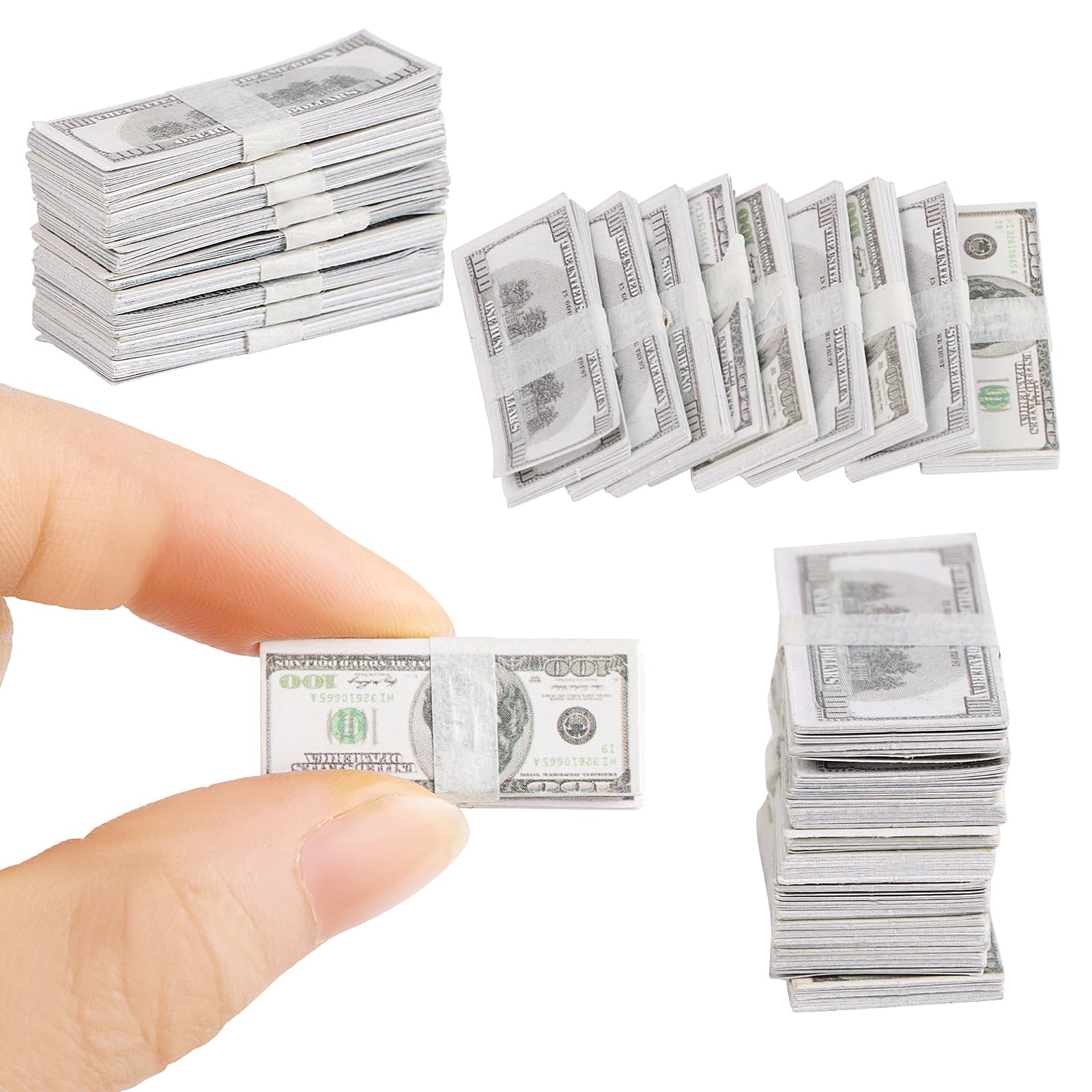 FOIMAS miniature dollars for teaching and imaginative play in dollhouses.