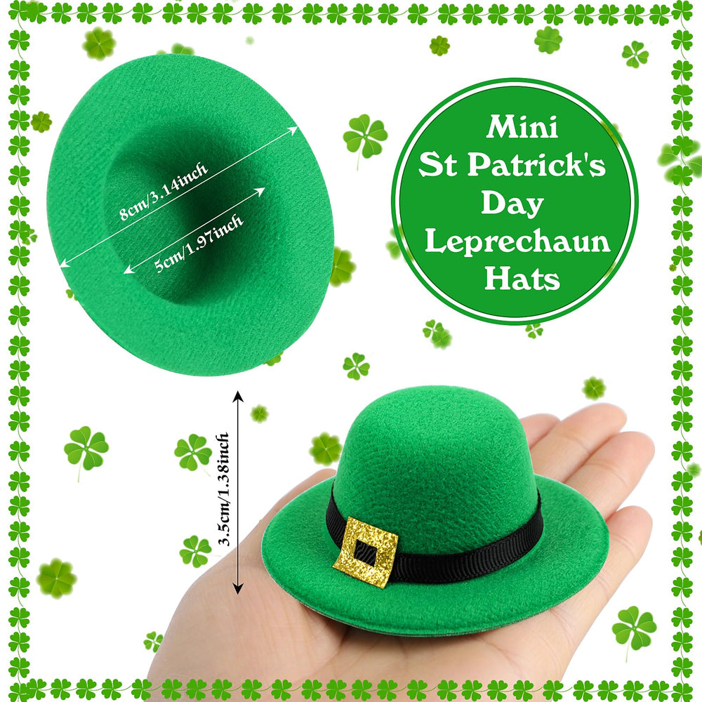 FOIMAS St Patrick's Day hat on wine bottle topper for festive display.