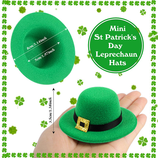 FOIMAS St Patrick's Day hat on wine bottle topper for festive display.