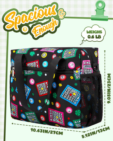 FOKDUVB Bingo Bag water-resistant fabric resists spills during travel