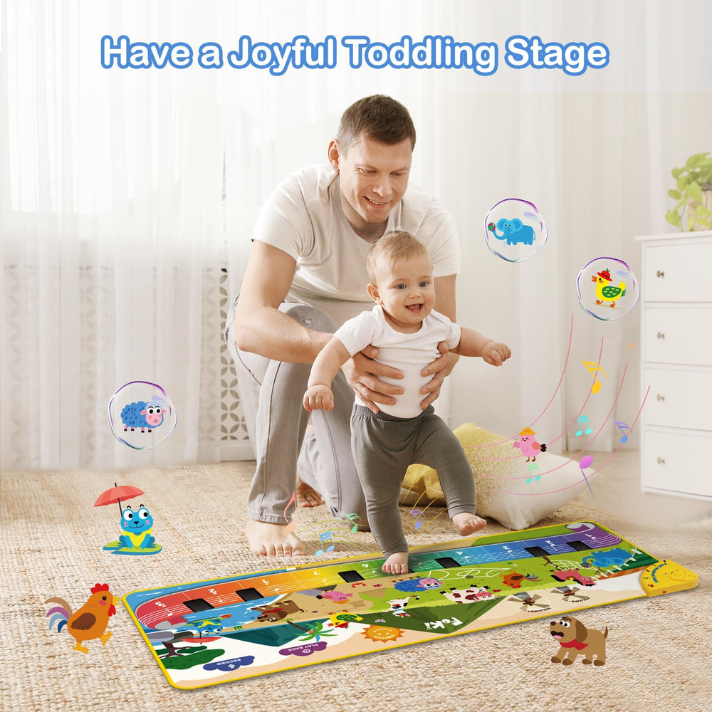 Foki anti-slip, easy-clean material supports safe play indoors or outdoors.