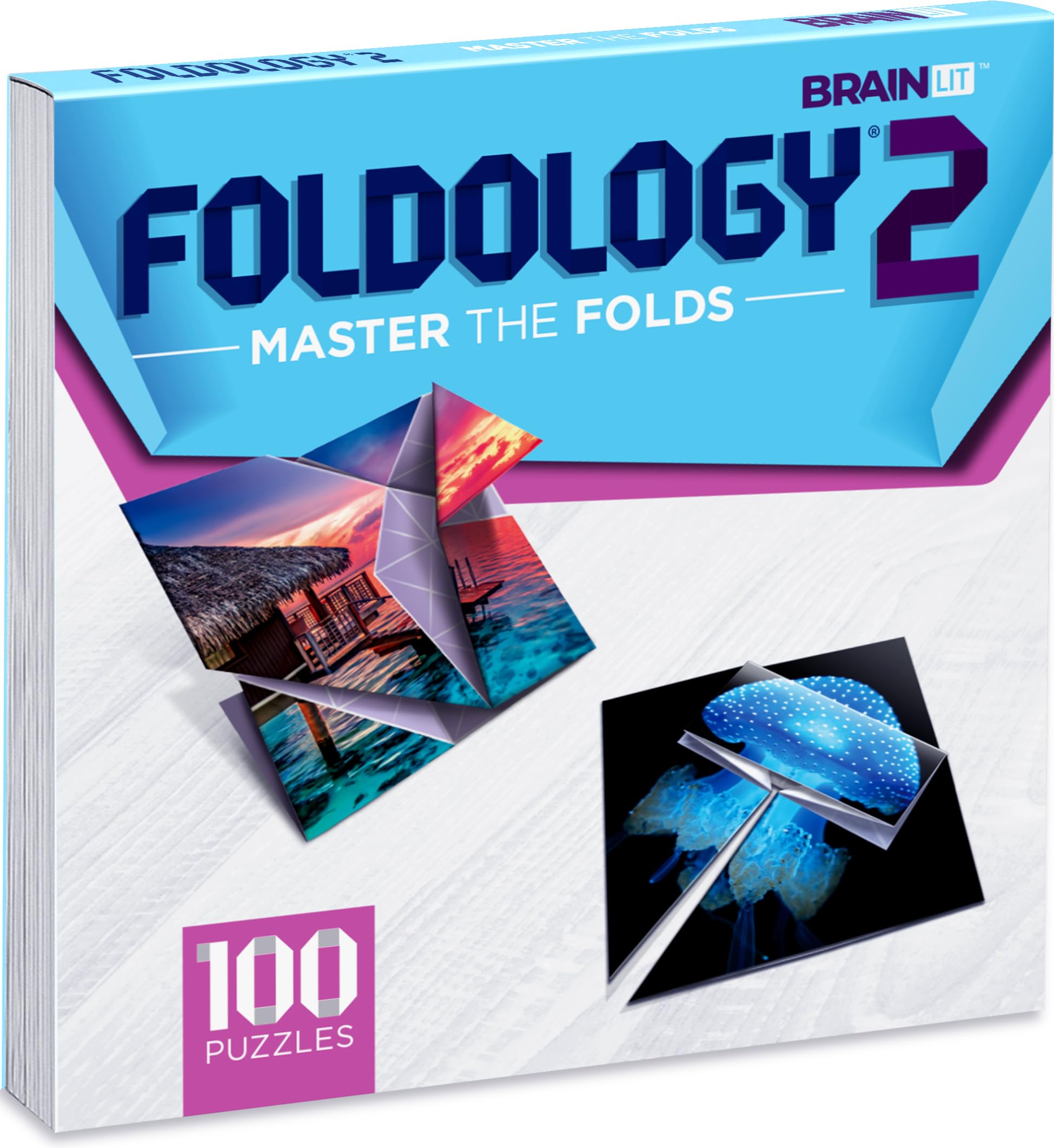 Foldology 2 expansion travel size puzzle in hand for on the go puzzling.