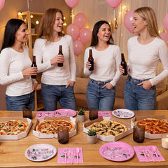 FoldTier Galentine's pink napkins for quick, absorbent cleanup