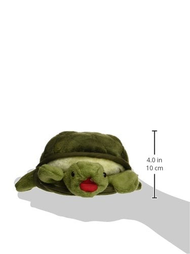 Folkmanis Baby Turtle Puppet green shell detail ideal for pretend play.