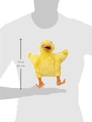 Folkmanis Duckling Hand Puppet yellow movable wings enables dynamic pretend play