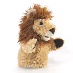 Folkmanis Little Lion in action demonstrates effortless mouth and paw control