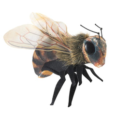 Folkmanis Mini Bee Detailed Texture showcases tactile, durable materials for years of play.
