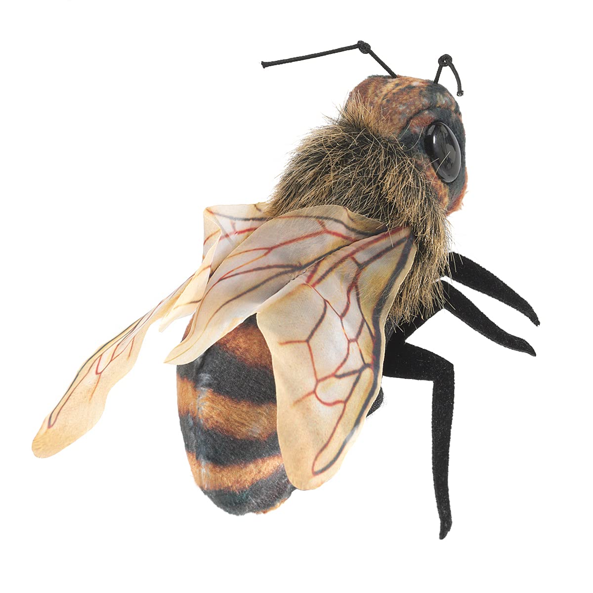 Folkmanis Mini Bee Hand Puppet Setup enables quick stage or classroom storytelling.