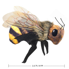 Folkmanis Mini Bee Storytelling Toy helps engage children during read-alouds and puppet shows.