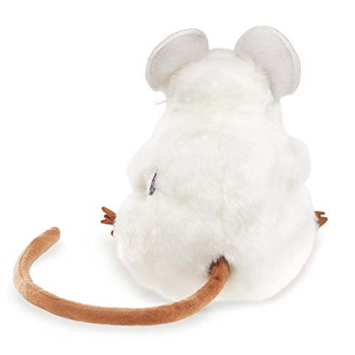 Folkmanis Mouse Hand Puppet White movable mouth enables expressive play.