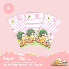 FOLNESH waterproof disposable tablecloth makes cleanup quick and easy.
