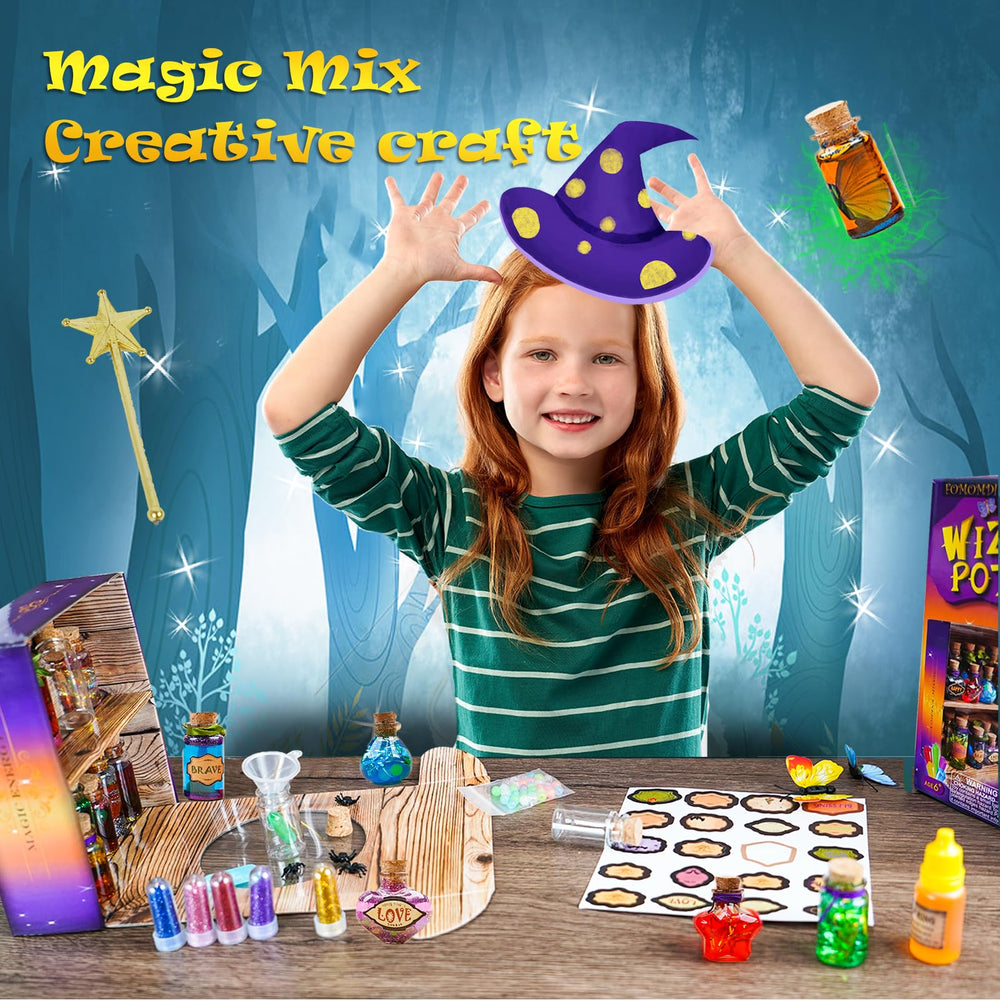 FOMOMDI DIY Magic Crystal Potions image of children crafting together.