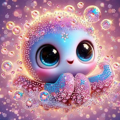 FONYANE Sea Octopus Honey diamond painting kit with shiny gems for all ages.
