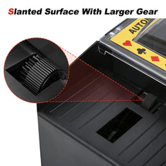 FONBEAR 2 deck shuffler top-down internal view hints at upgraded motor durability.