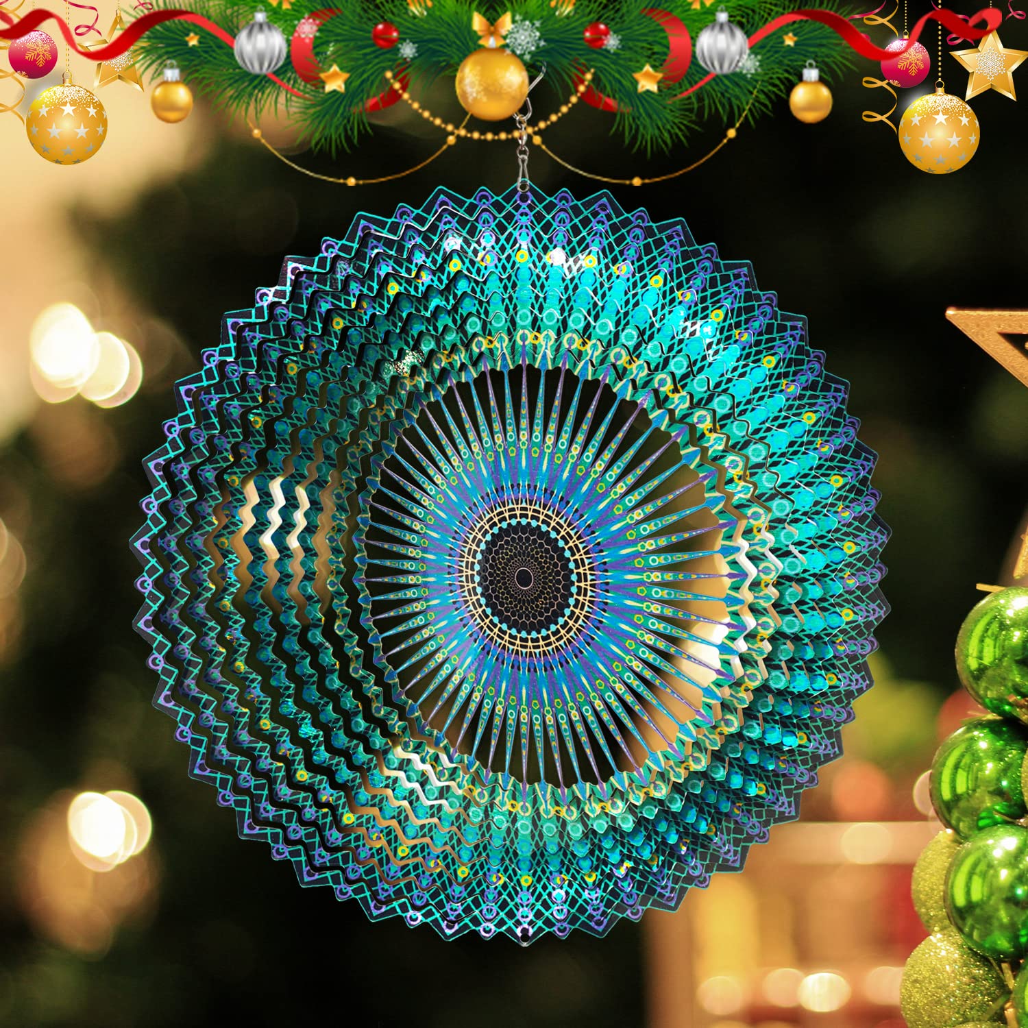 FONMY 3D stainless steel wind spinner design for outdoor use