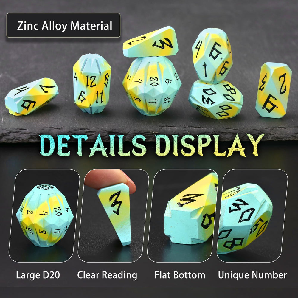 FONVGOGO dice case with foam liner keeps metal dice secure
