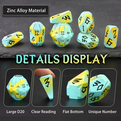 FONVGOGO dice case with foam liner keeps metal dice secure