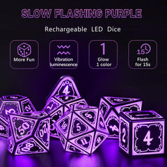 FONVGOGO DND Dice Set 7 pieces in gift box, ready for gifting and gameplay