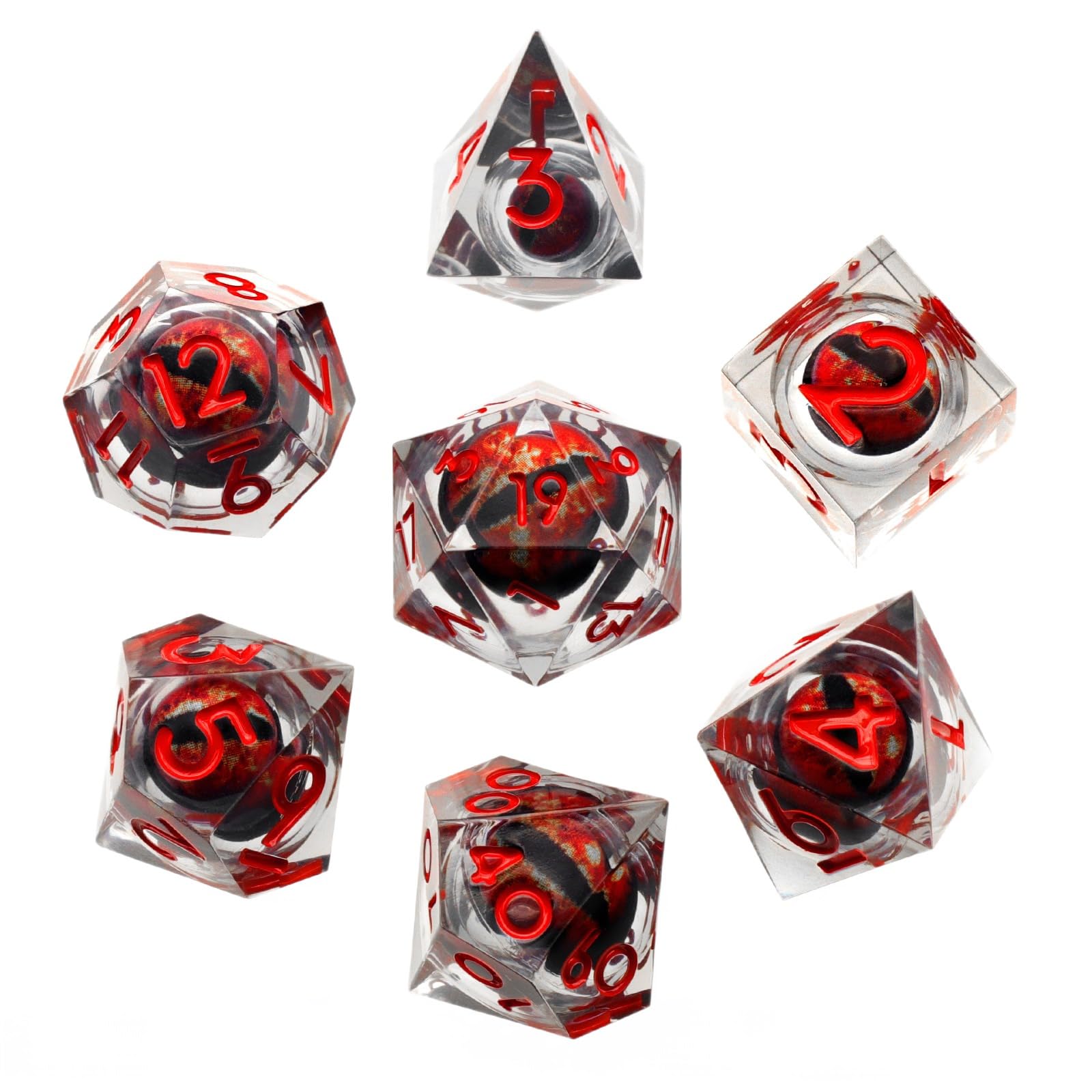 FONVGOGO Tabletop scene showing dragon eye dice during a campaign.