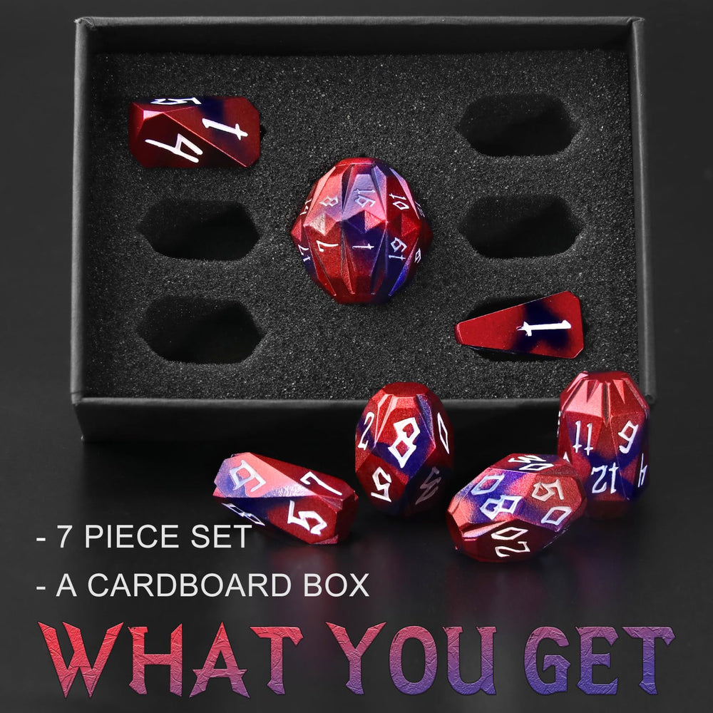 FONVGOGO D10 metal die black red, clear numerals for quick results