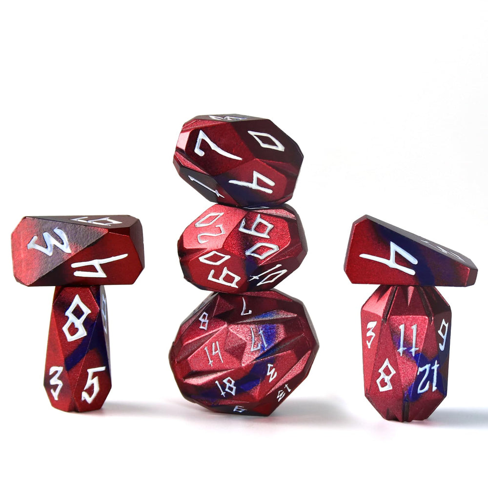 FONVGOGO D4 metal die in black red, durable zinc alloy for reliable rolling