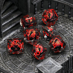 FONVGOGO Seven-dice gift set in sturdy box for gifting or storage.