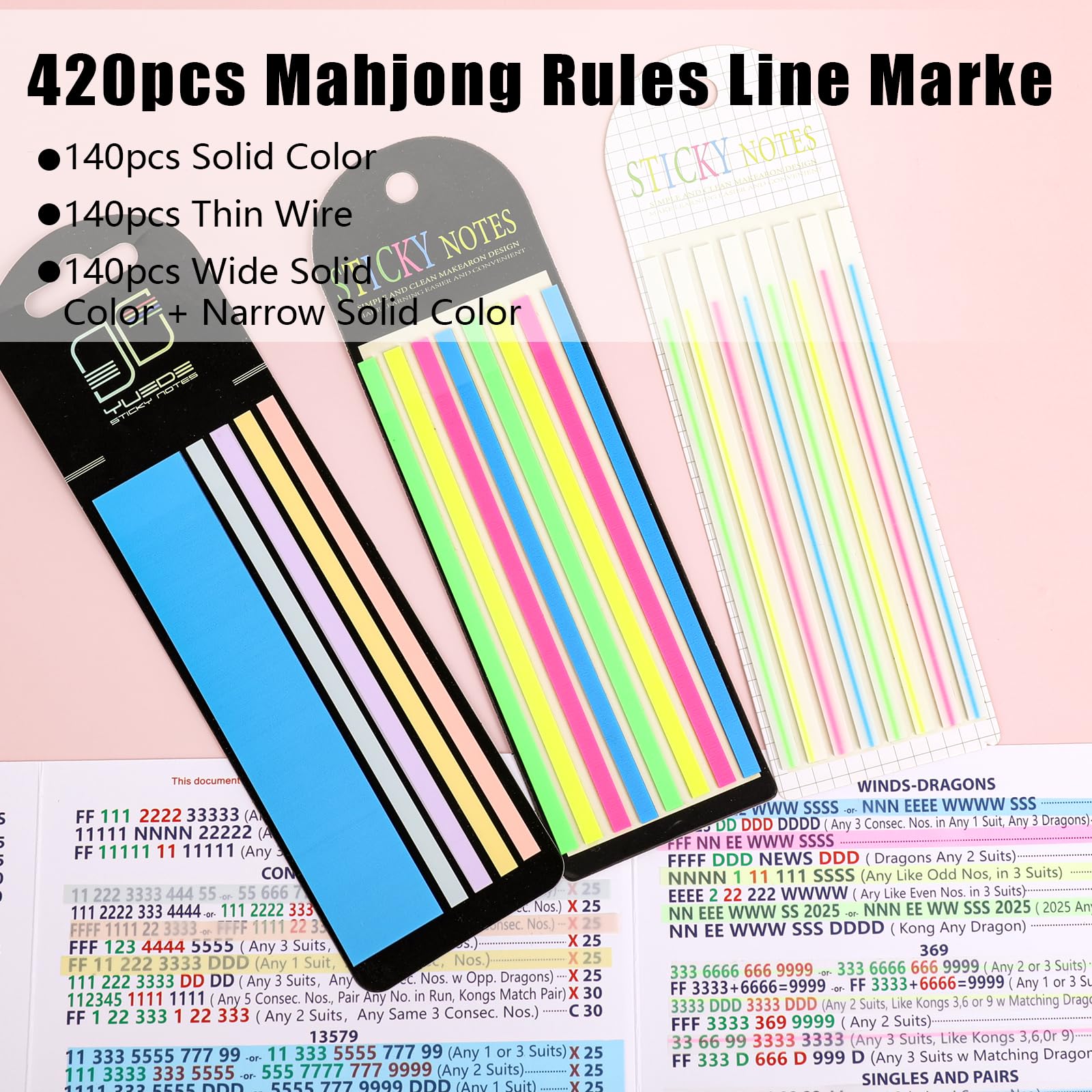 fooind fine line stickers for precise rule notes and study sessions