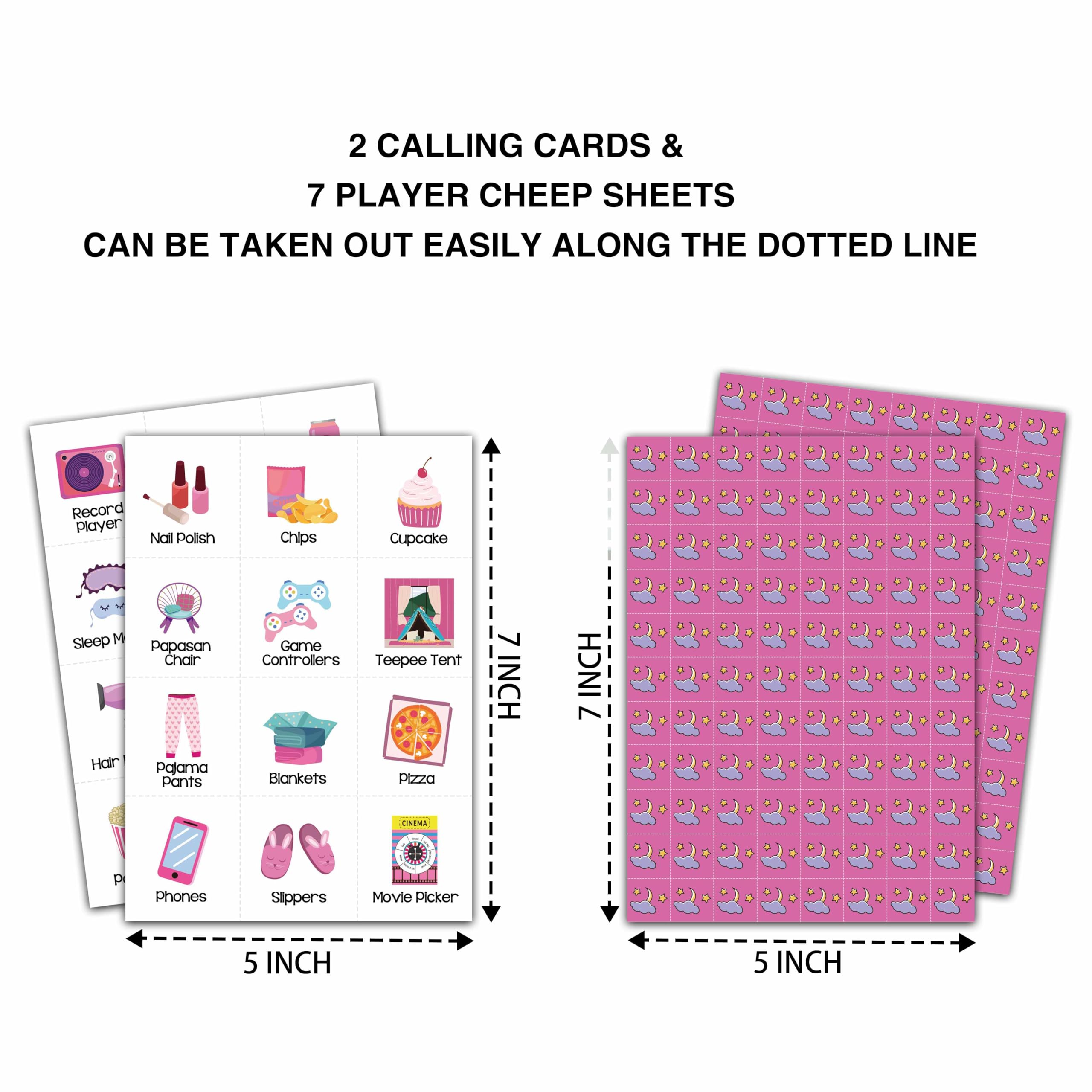 Foosproea Sleepover Bingo Calling Chips simplify round setup