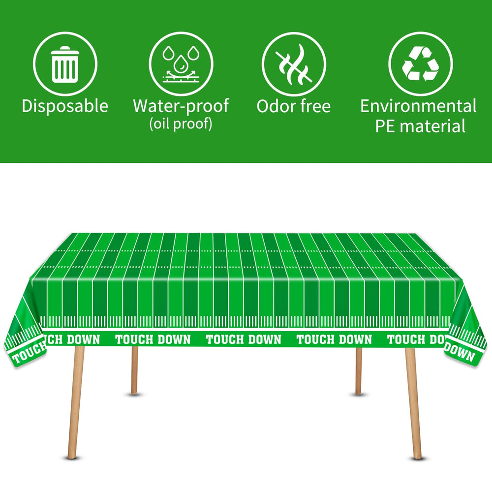 Football Party Supplies Set 20 cups for beverages and spills protection