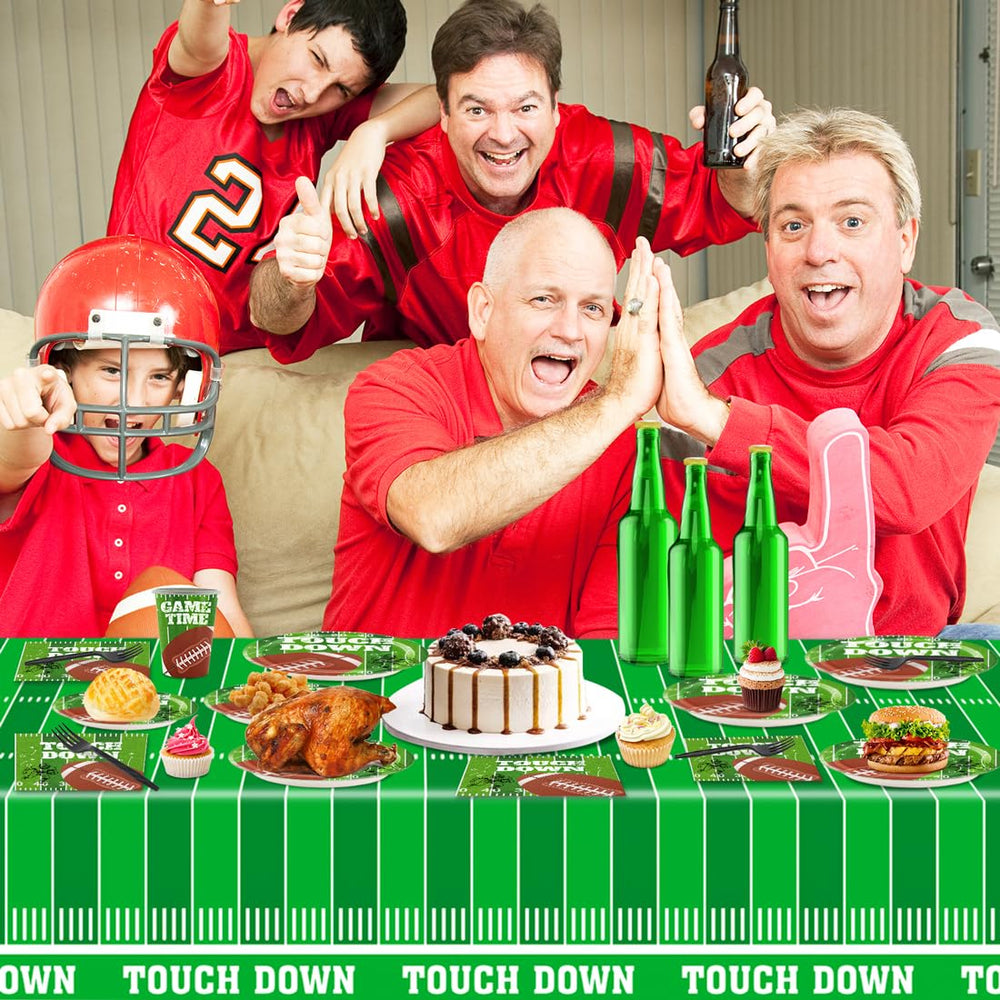 Football Party Supplies Set 40 napkins for convenient hand wiping and cleanup