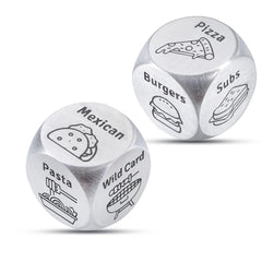 FOOZDEEVAAQ food dice game pair for couples, ideal for quick date-night choices.